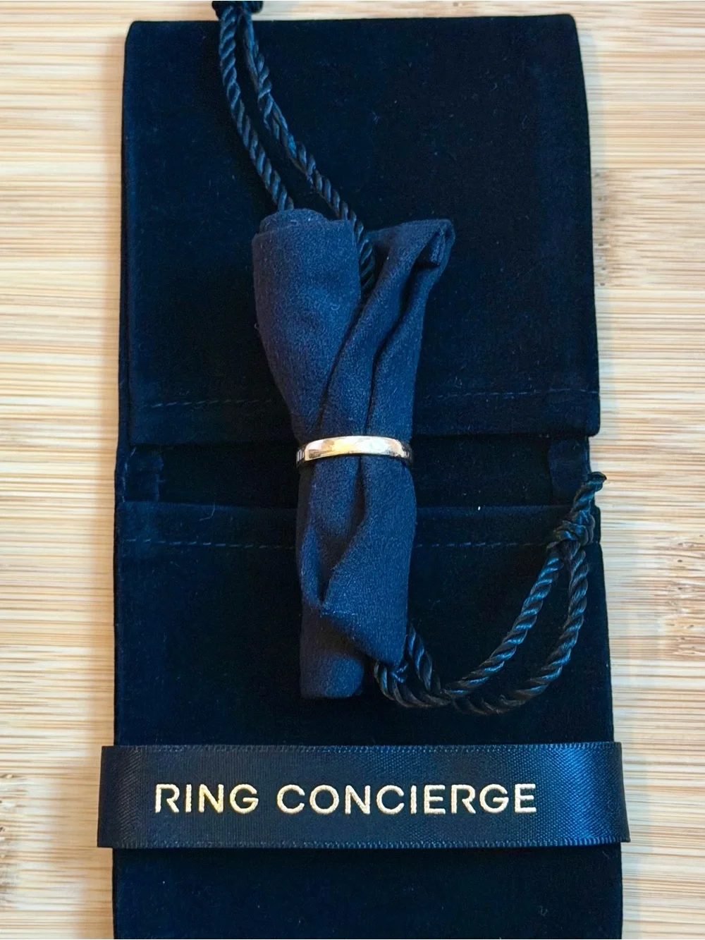 Ring Concierge 14K Gold Baguette Diamond Channel Set Half Band Size 5.5